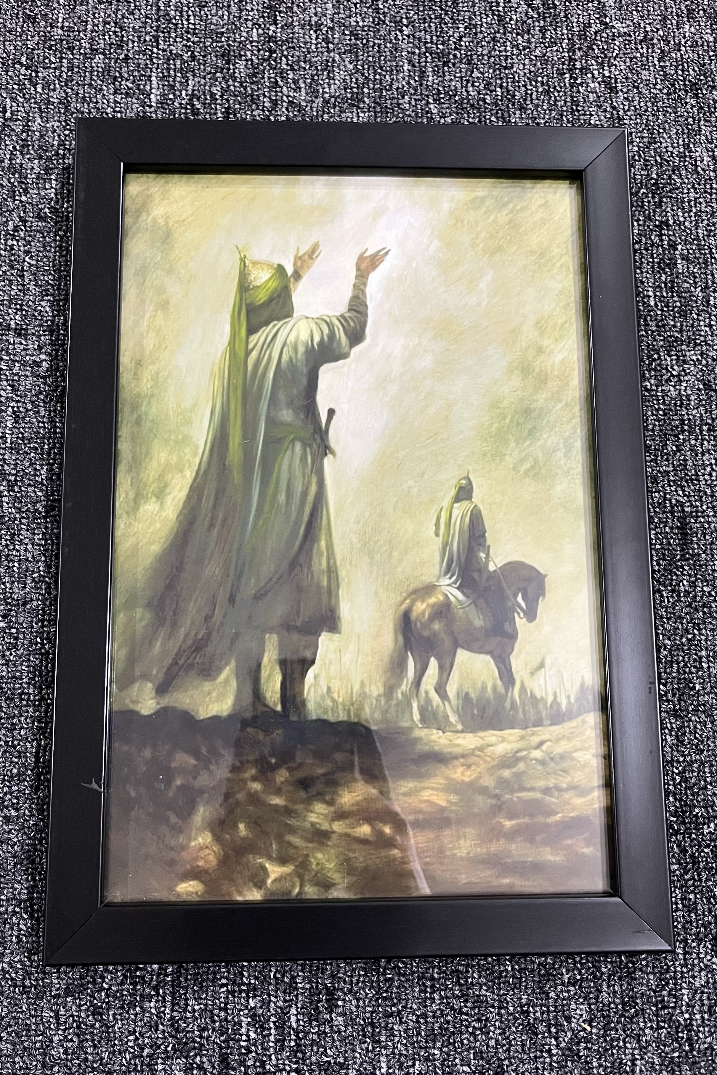 قاب عکس تمثال امام حسین(ع) و حضرت علی‌اکبر(ع)