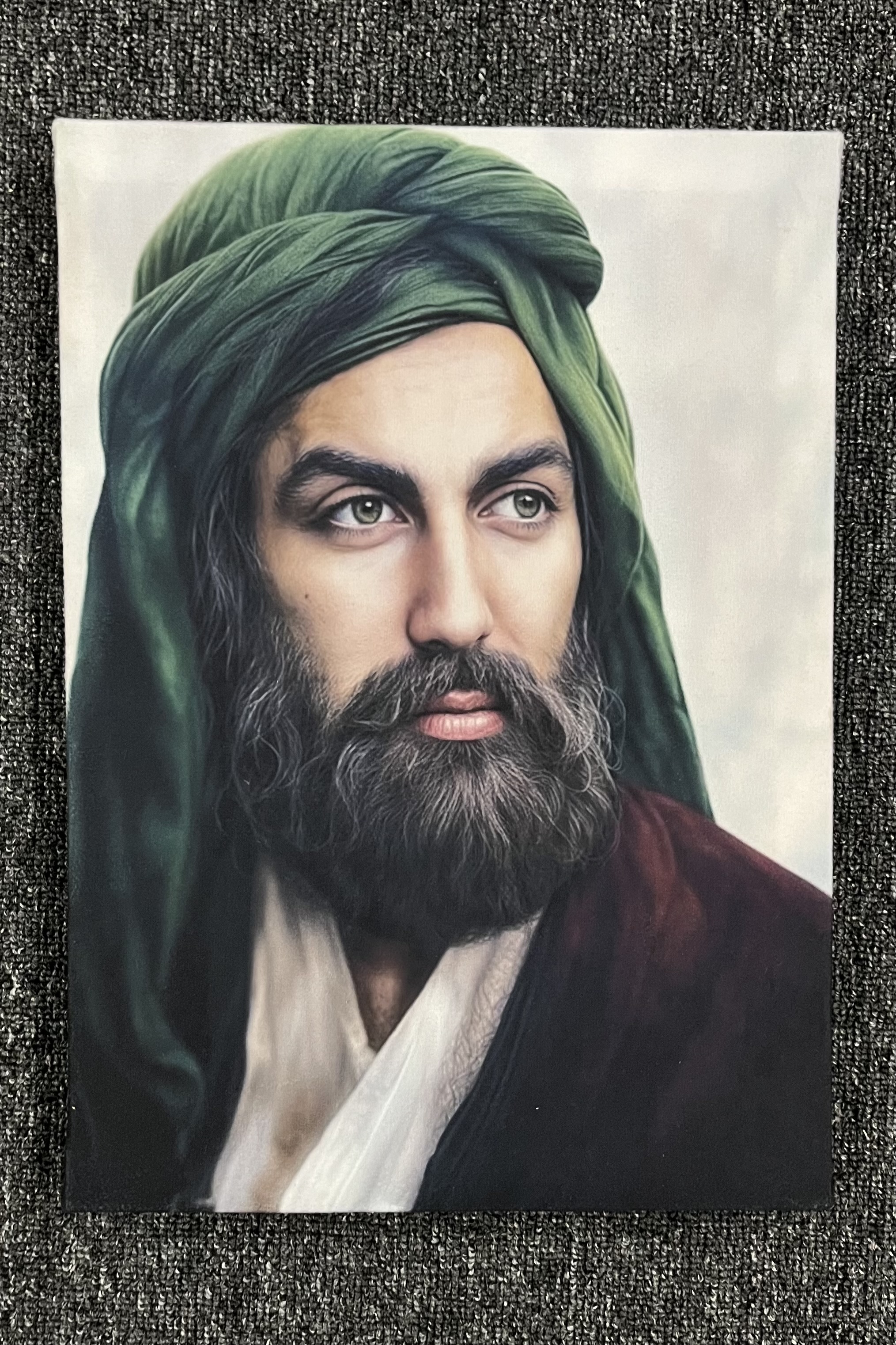 تابلو مخمل تمثال حضرت علی
