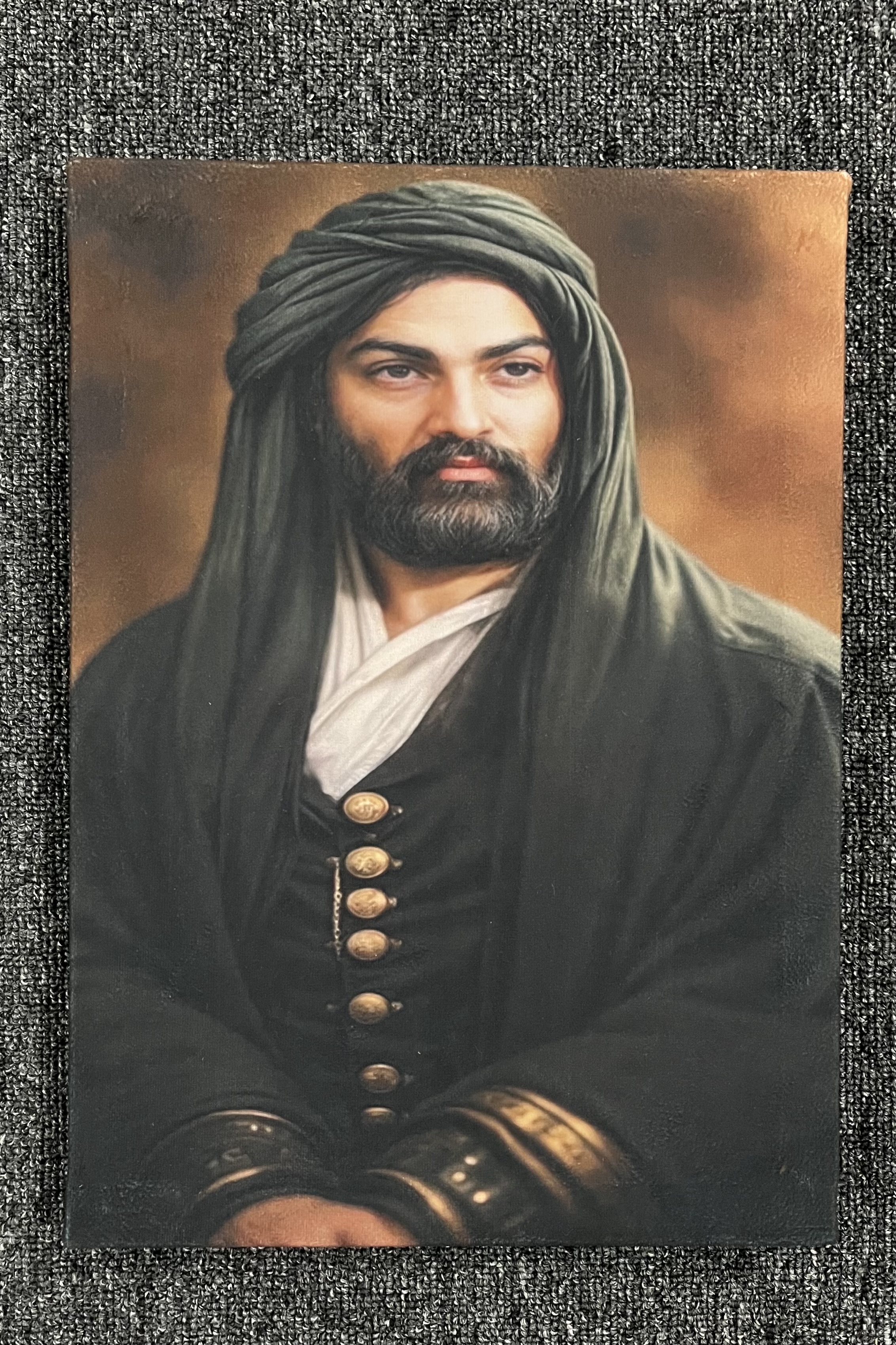 تابلو مخمل تمثال حضرت علی