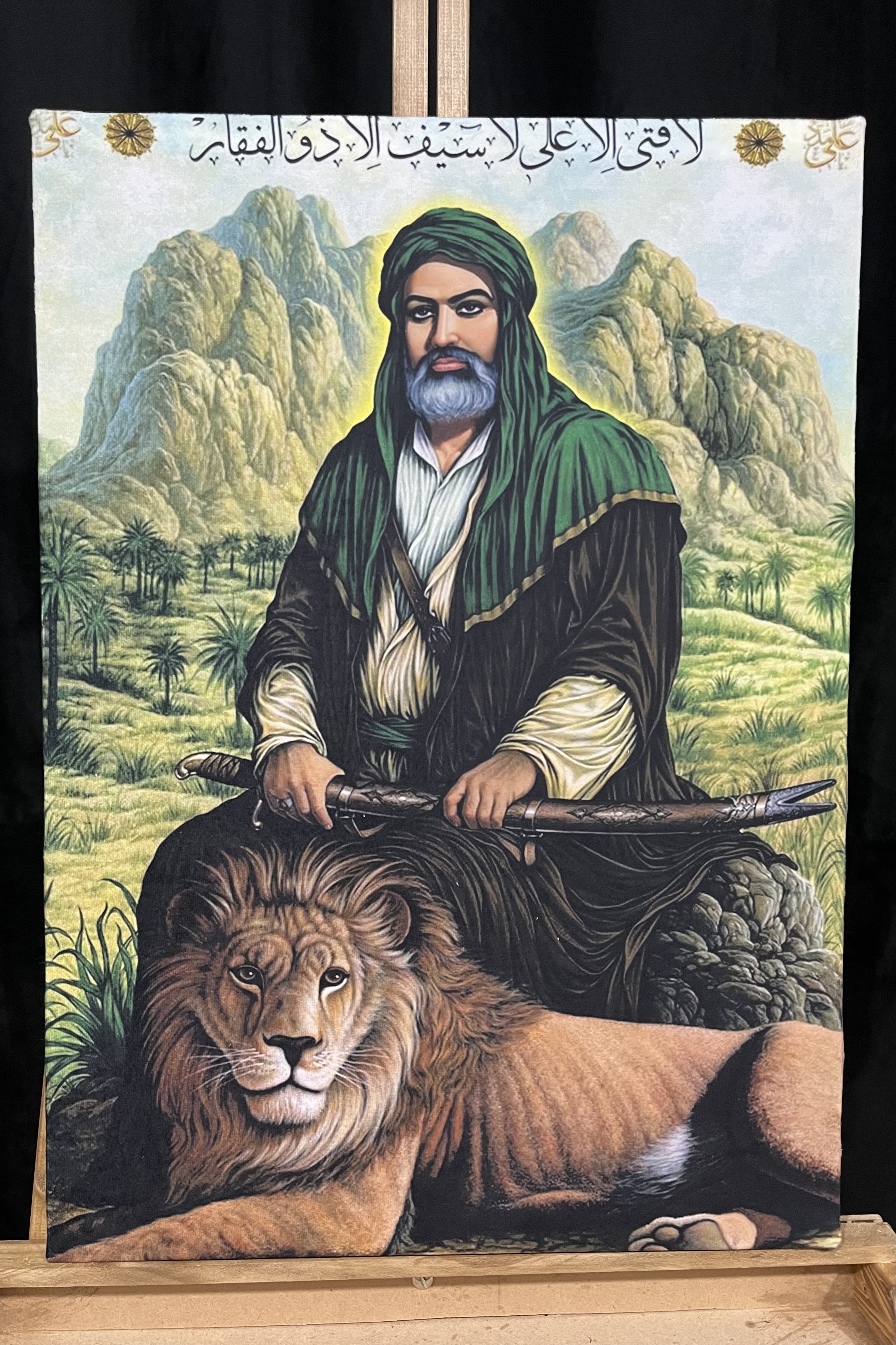 تابلو مخمل تمثال حضرت علی(ع)
